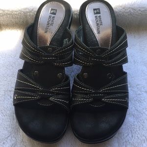 Black platform heels